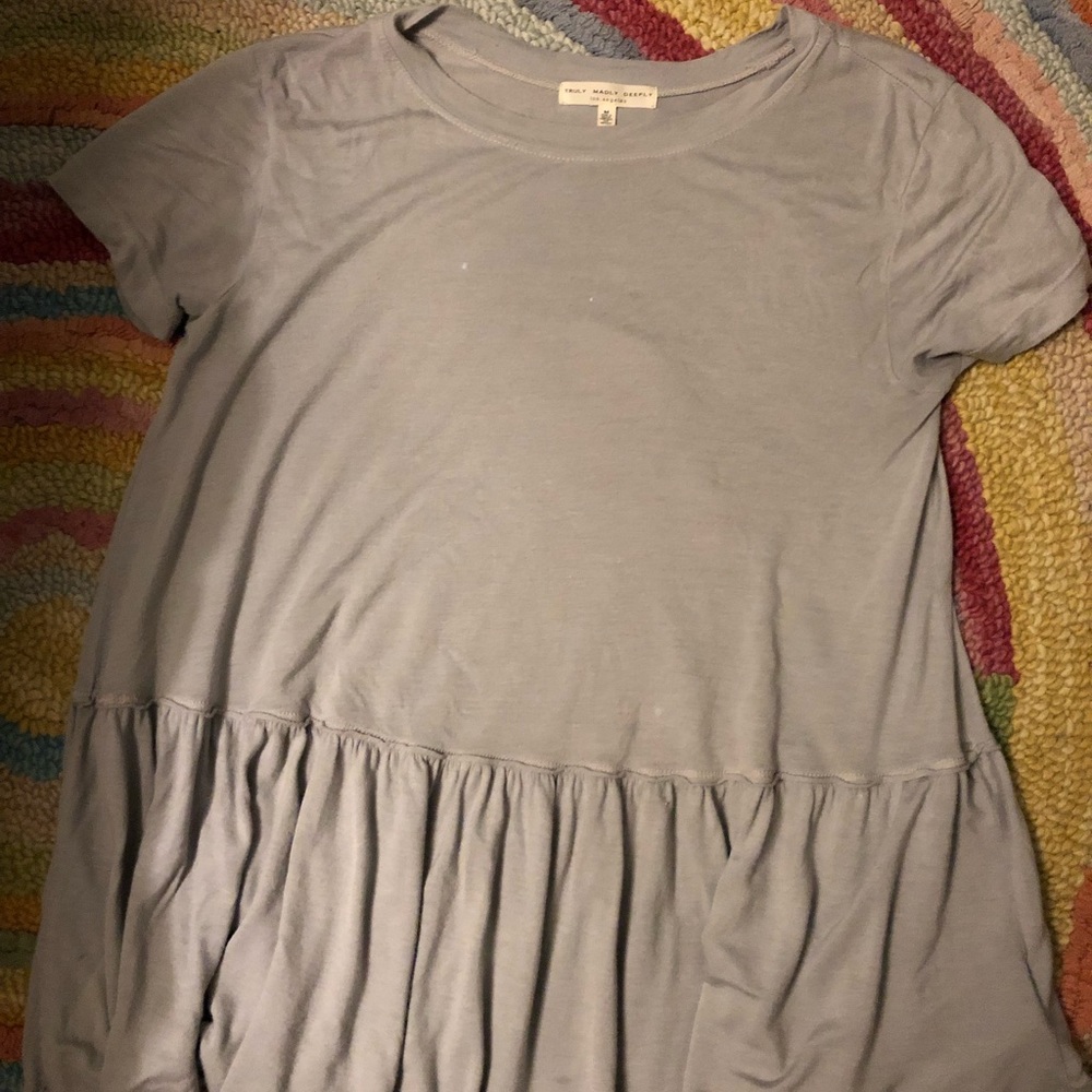 Urban outfitters gray peplum top